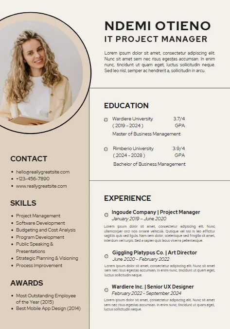 Nursing CV Design N4